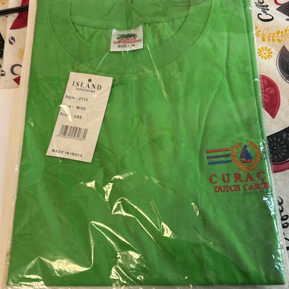 Island Expressions Men’s Green Tee Sz M/42 NIP